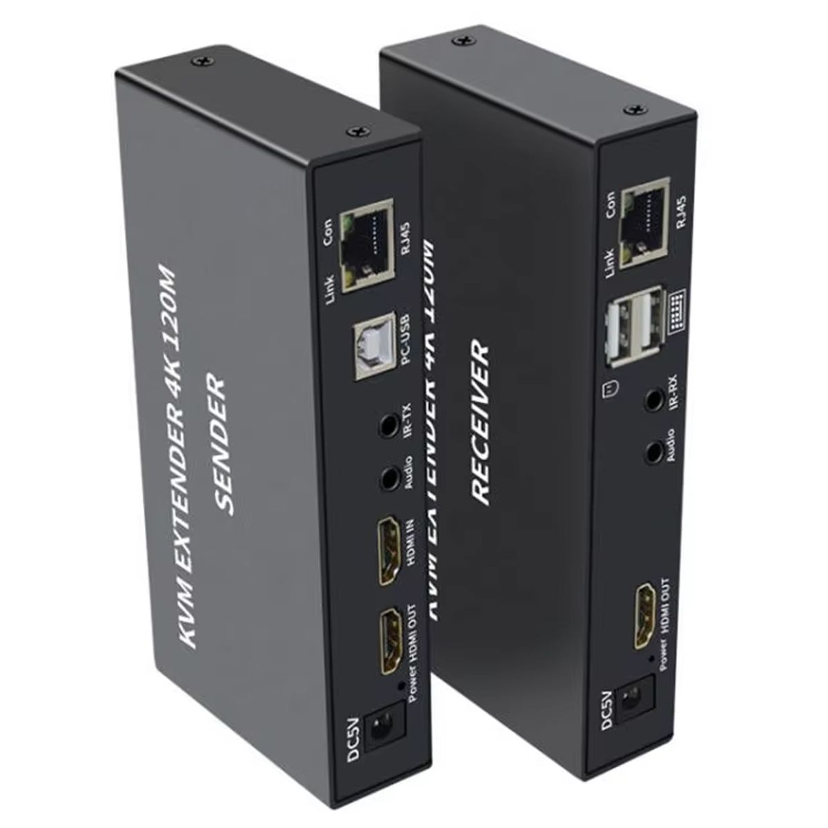 GENERICO - EXTENSOR HDMI Y USB PARA TECLADO MOUSE HASTA 120MTS