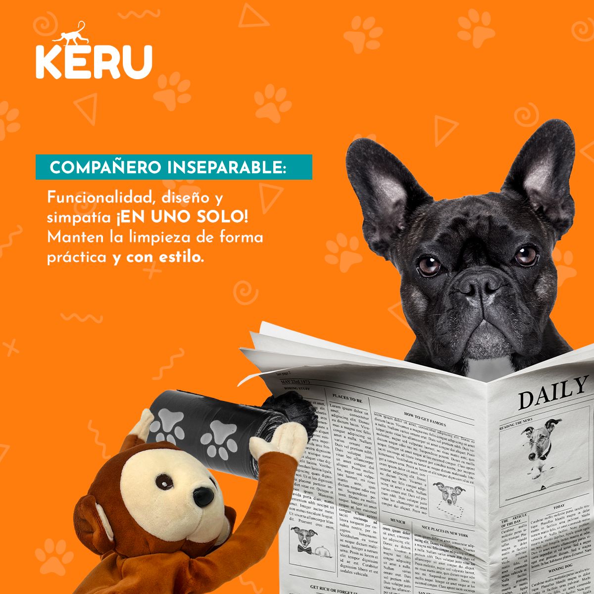 KERU - Porta Bolsas para mascotas KERU