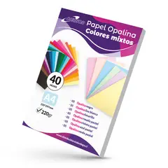 CURSOR - PAPEL OPALINA DOBLE FAZ INKJET 220G 40 HOJAS A4 MULTICOLOR - Multicolor - A4