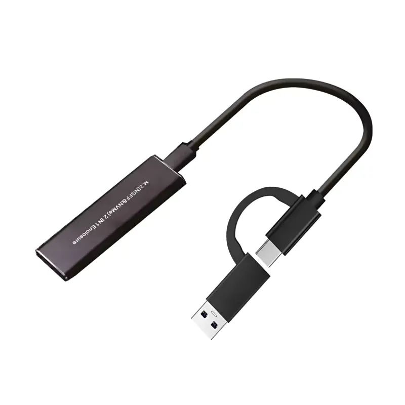 KINGSPEC - Cofre SSD Kingspec COF221 M2 NVMe 10Gbps  SATA 6Gbps USB-C OTG