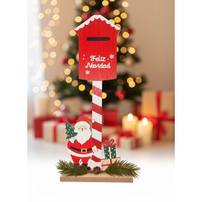 Imagen 2 del producto Letrero Buzon De Santa Decorativo Adorno De Navidad 33x14cm