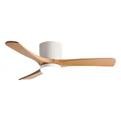 SUMO - Ventilador de techo VT60 52 3 Aspas de madera Led Blanco