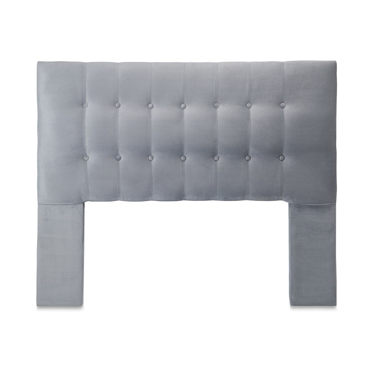 GENERICO - Respaldo King Felpa Gris Cp Seve