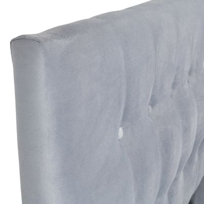 Imagen 2 del producto Respaldo King Felpa Gris Cp Seve