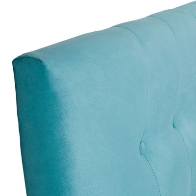 Imagen 2 del producto Respaldo King Felpa Turquesa Cp Seve