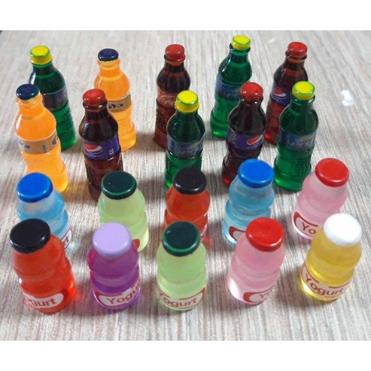 GENERICO - Pack 20 unds miniaturas de plastico 1 a 3 cm