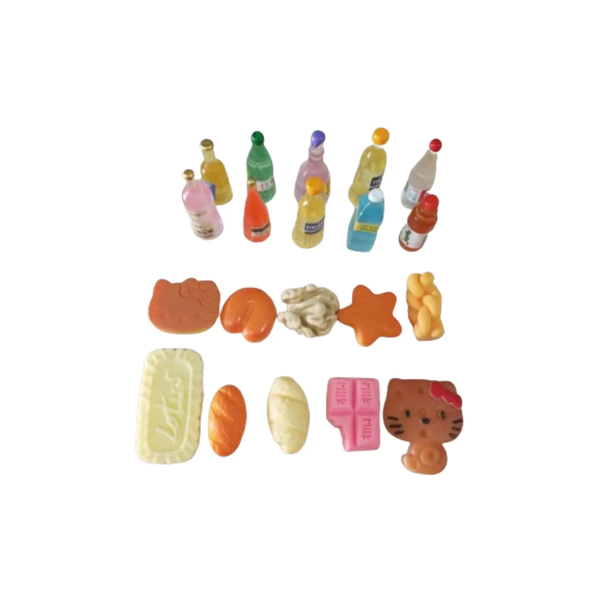 GENERICO - Pack 20 unds miniaturas de plastico 1 a 3 cm