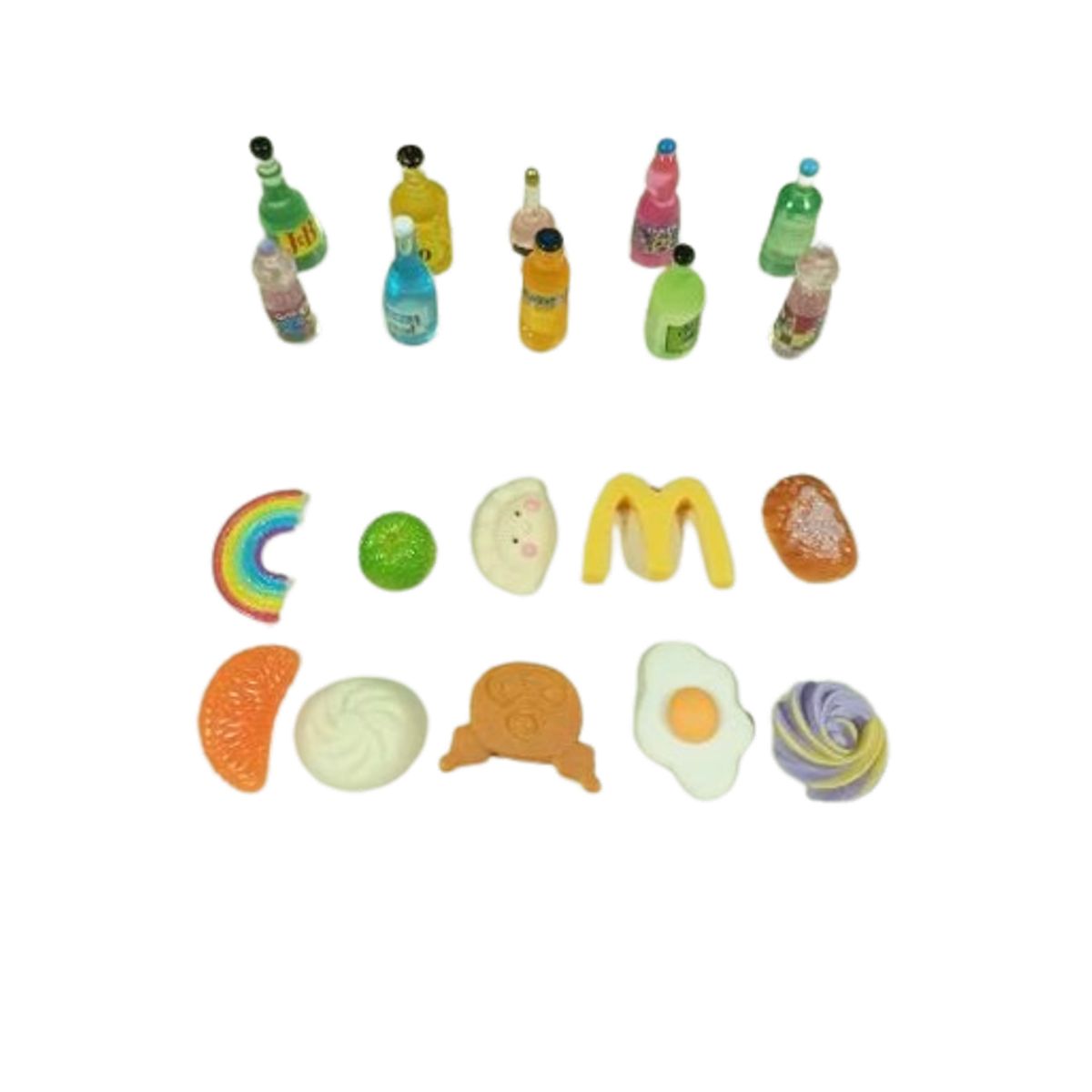 GENERICO - Pack 20 unds miniaturas de plastico 1 a 3 cm