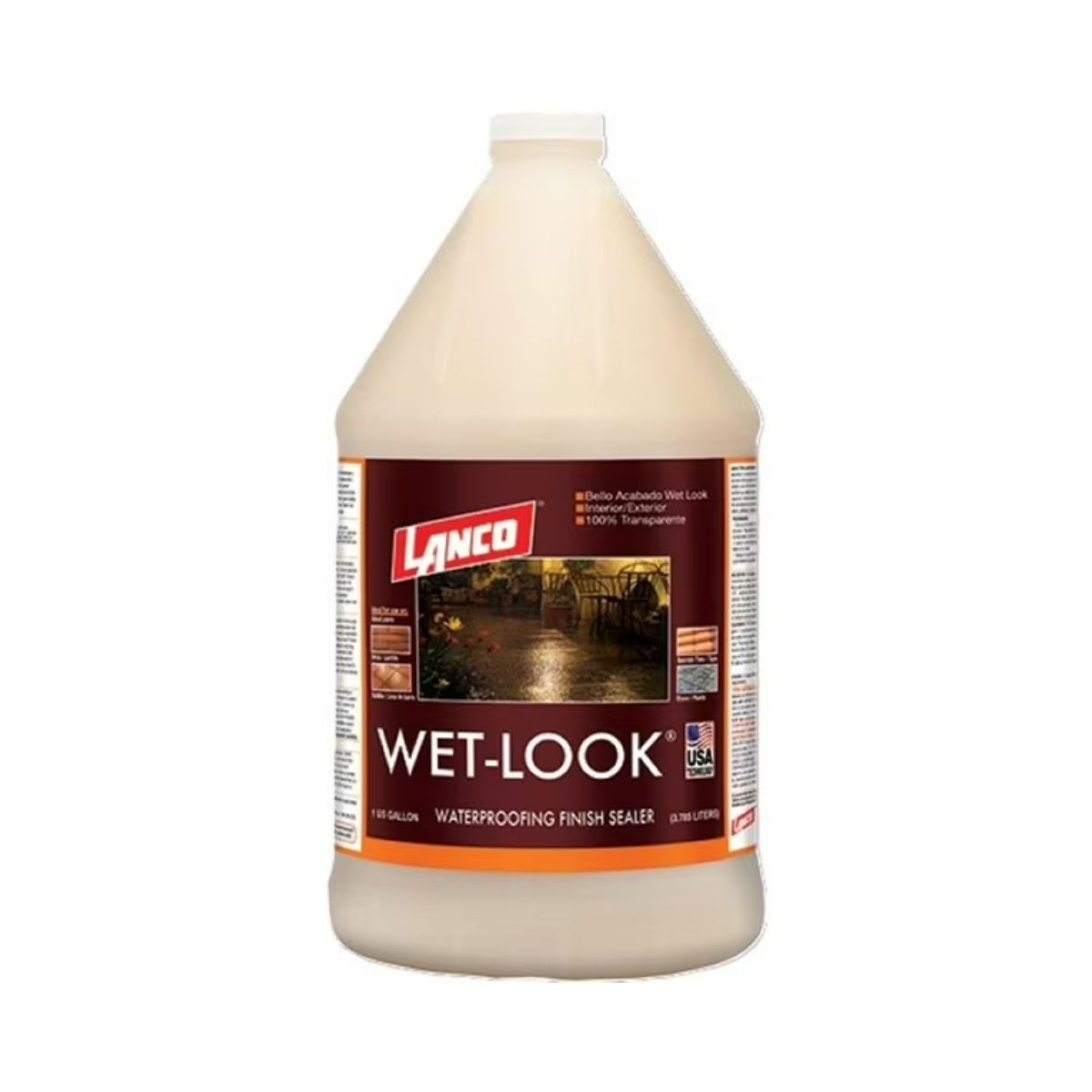 LANCO - Sellador Impermeabilizante Wet Look 1gl Transparente