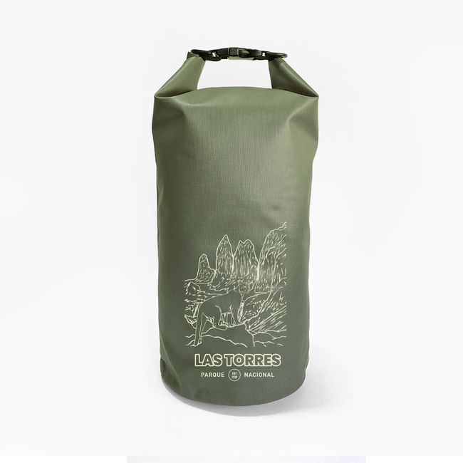 LENGA - Bolsa Seca Mochila Impermeable 10 Lts Sustentable Rupanco Puma Torres Lenga