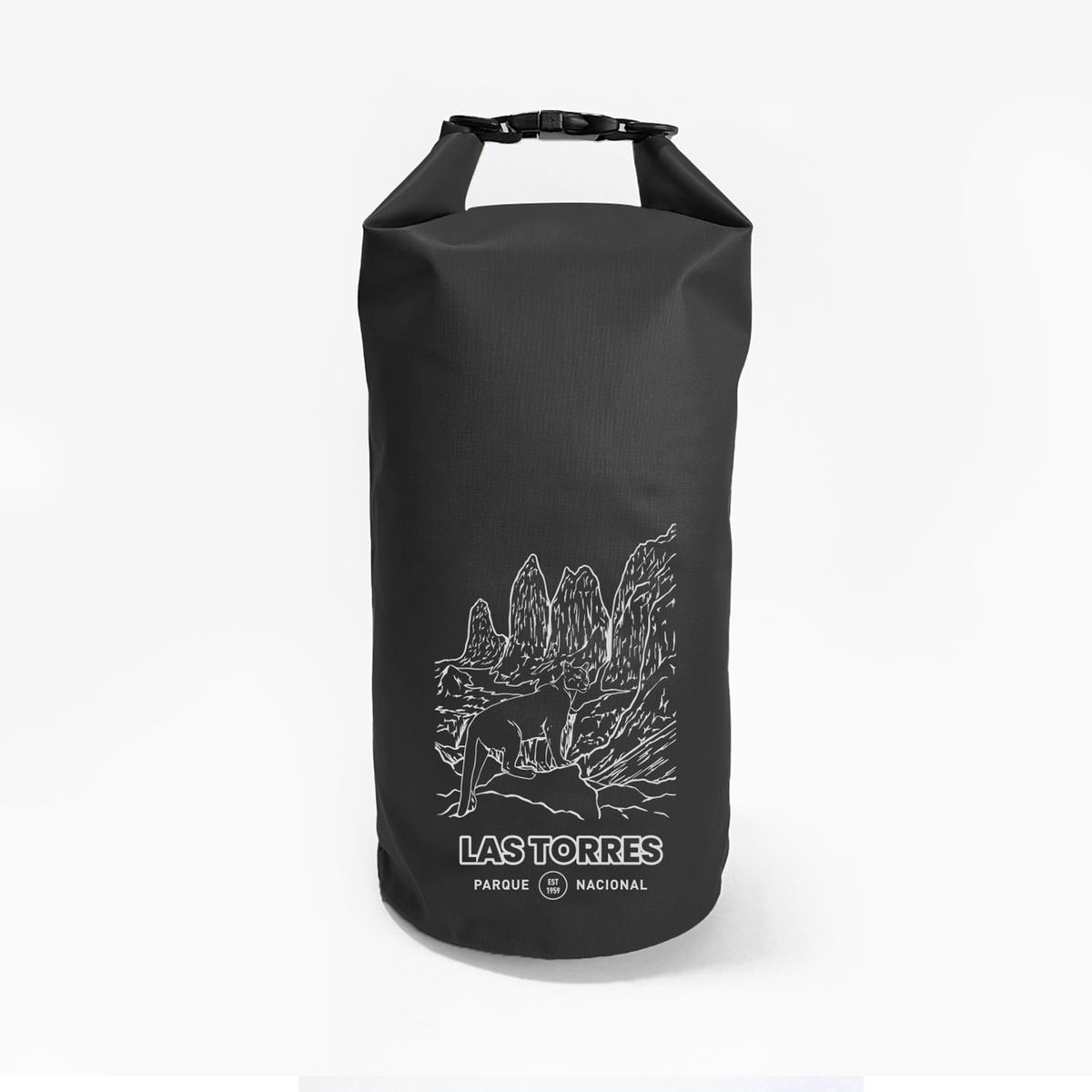 LENGA - Bolsa Seca Mochila Impermeable 10 Lts Sustentable Rupanco Puma Torres Lenga