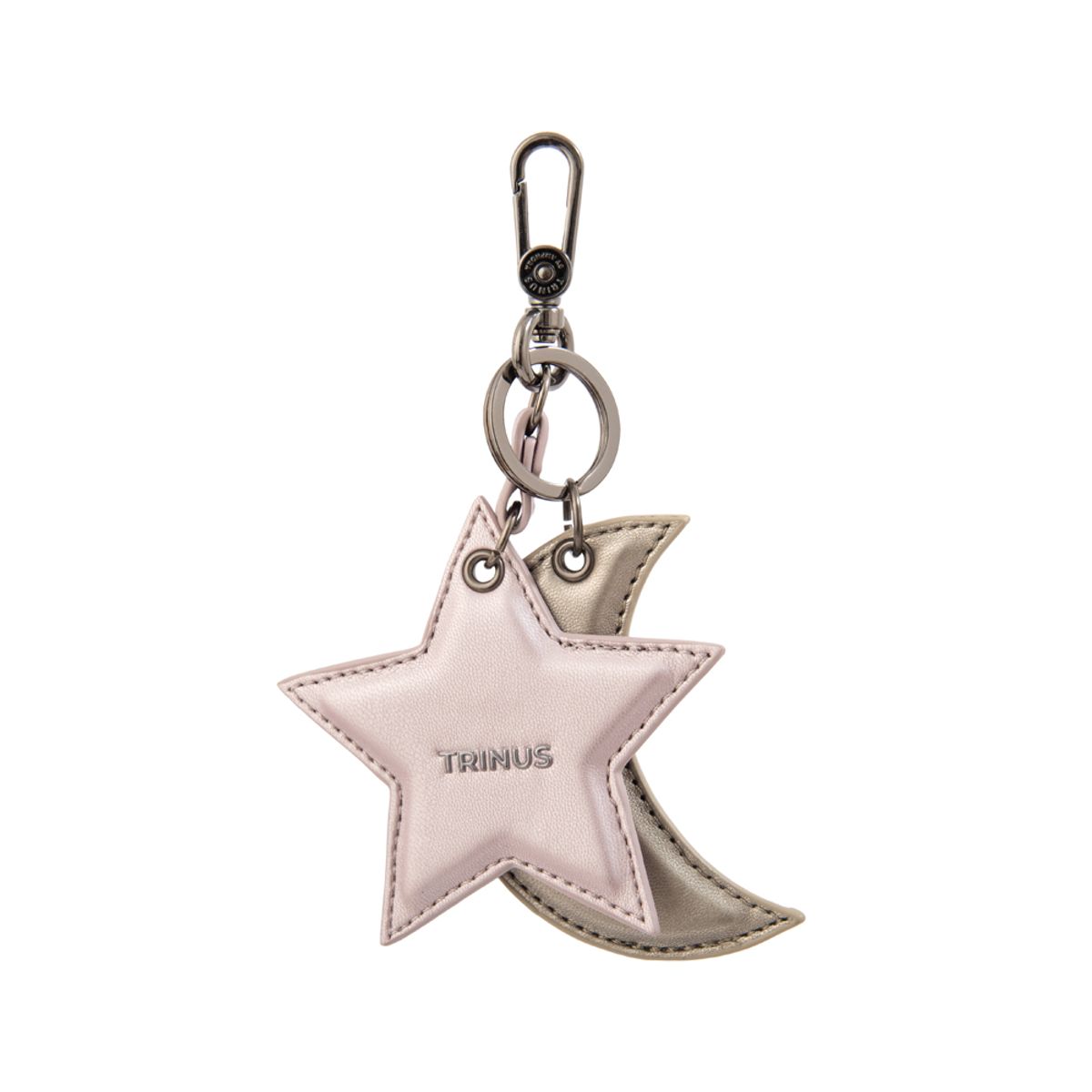 TRINUS - Llavero con colgante elia pequeña rosa metalico