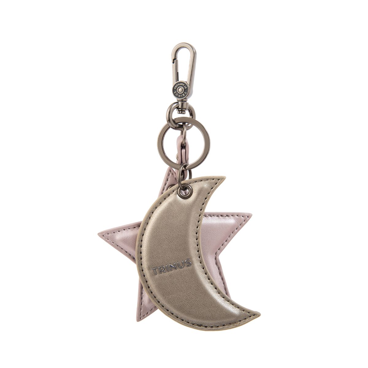 TRINUS - Llavero con colgante elia pequeña rosa metalico