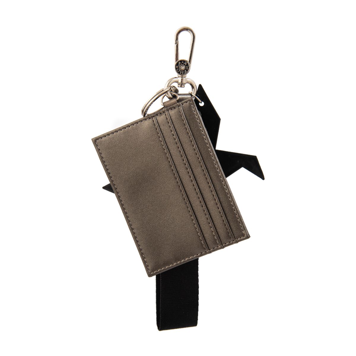 TRINUS - Llavero tarjetero berdi pequeña plateado oscuro