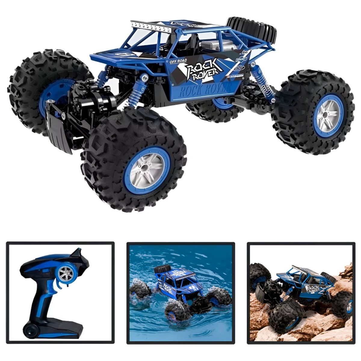 HOMEBRANDT - Auto Control Remoto Off Road Rockcrawler 1:18 4x4  Azul