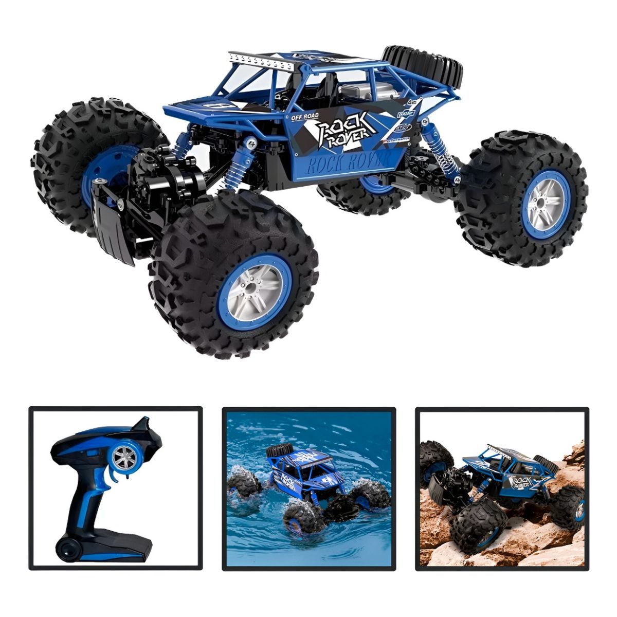 HOMEBRANDT - Auto Control Remoto Off Road Rockcrawler 1:18 4x4  Azul