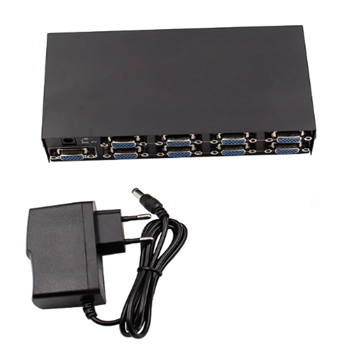 GENERICO - SPLITTER VGA AMPLIFICADOR 8 SALIDAS, 200MHZ.
