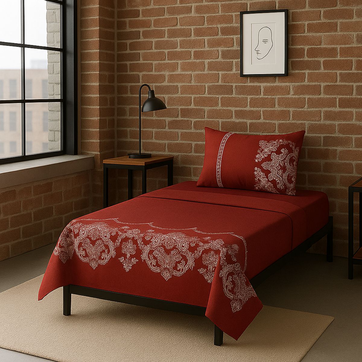 ARMONIA - Set de sábanas 1½ 144 hilos diseño 773 classic