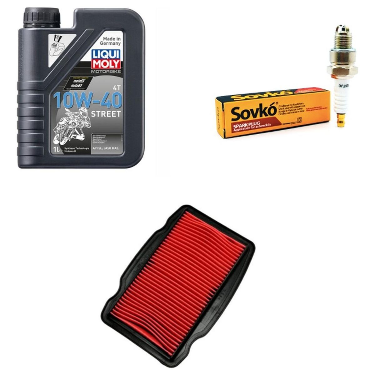 LIQUI MOLY - Kit Mantencion Honda Cb190r / Invicta 150 / Cb1 Twister 125 - Negro