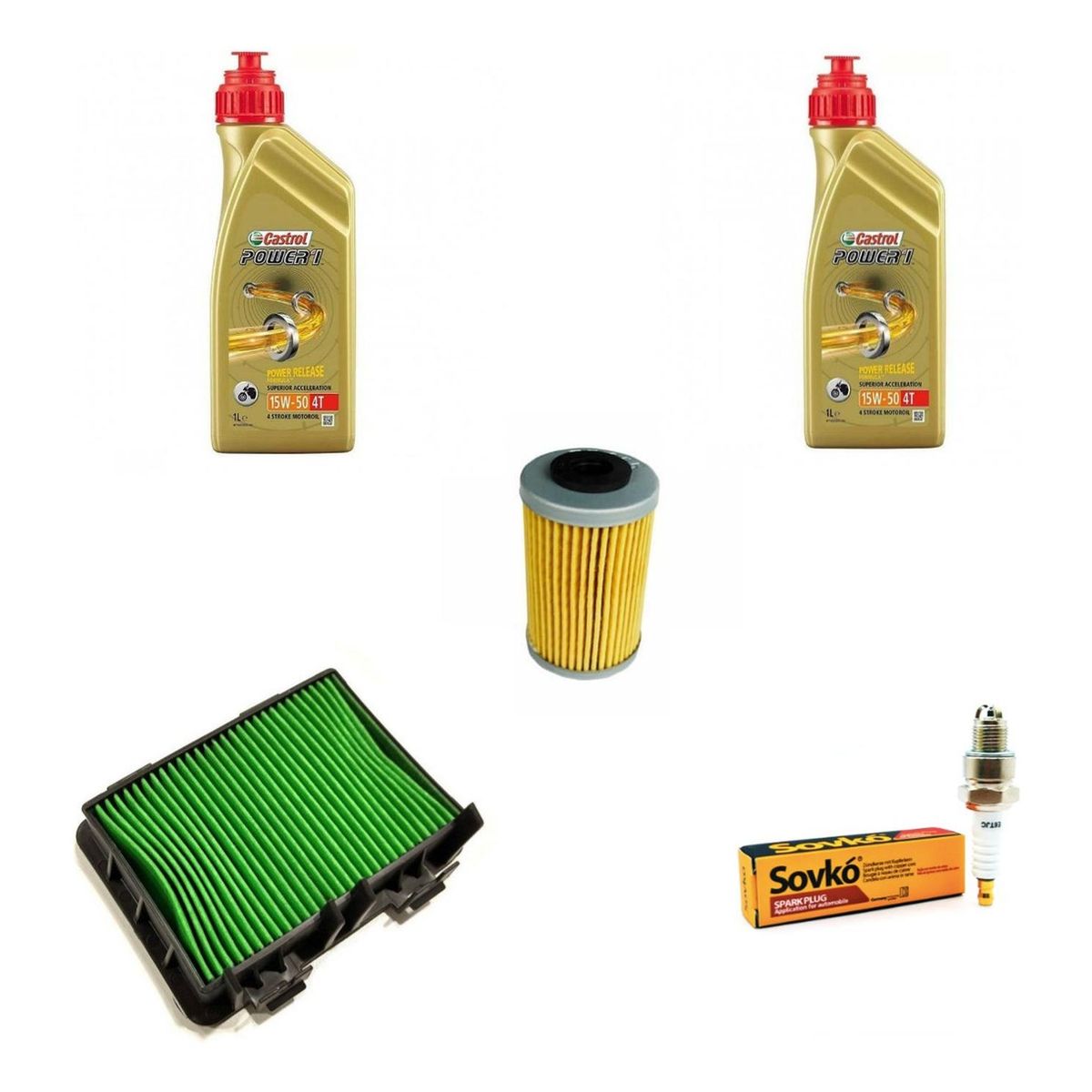 CASTROL - Kit Mantencion Full Para Moto Svartpilen 200/250/401