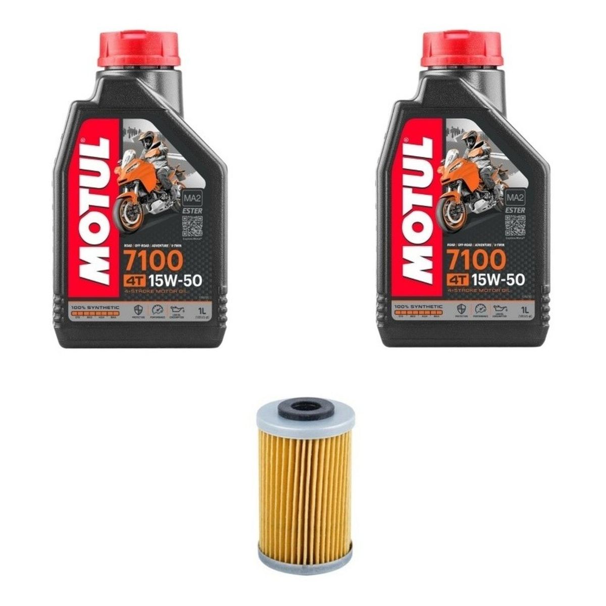 MOTUL - Kit Mantencion Ktm 200 / 250 / 390 (2l + Filtro Japonés)