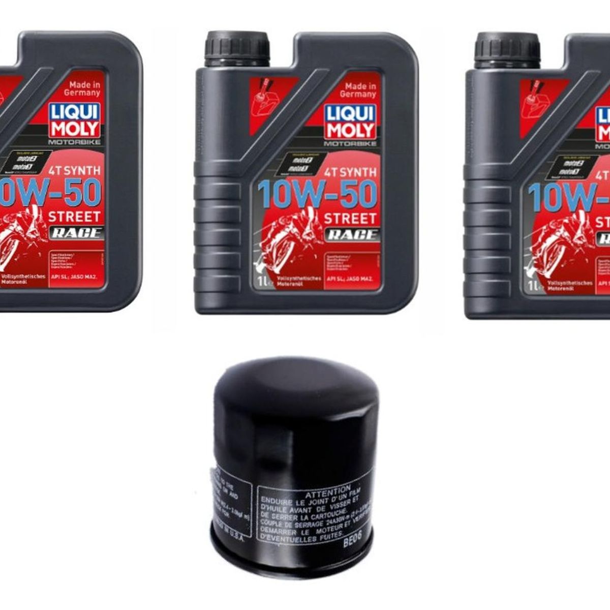 LIQUI MOLY - Kit Mantencion Moto Yamaha R3 / R3a / Mt 03 / Mt03a