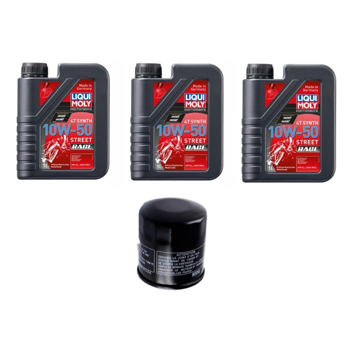 LIQUI MOLY - Kit Mantencion Moto Yamaha R3 / R3a / Mt 03 / Mt03a