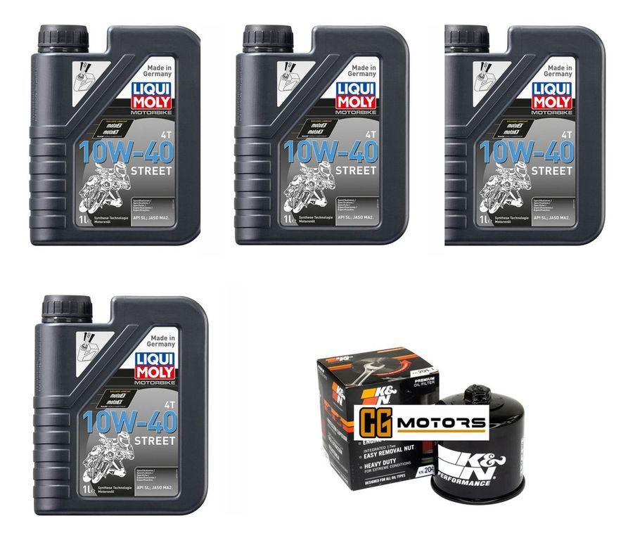 Kit Mantencion Moto Kawasaki Vulcan 900 / 4l + Filtro K&n