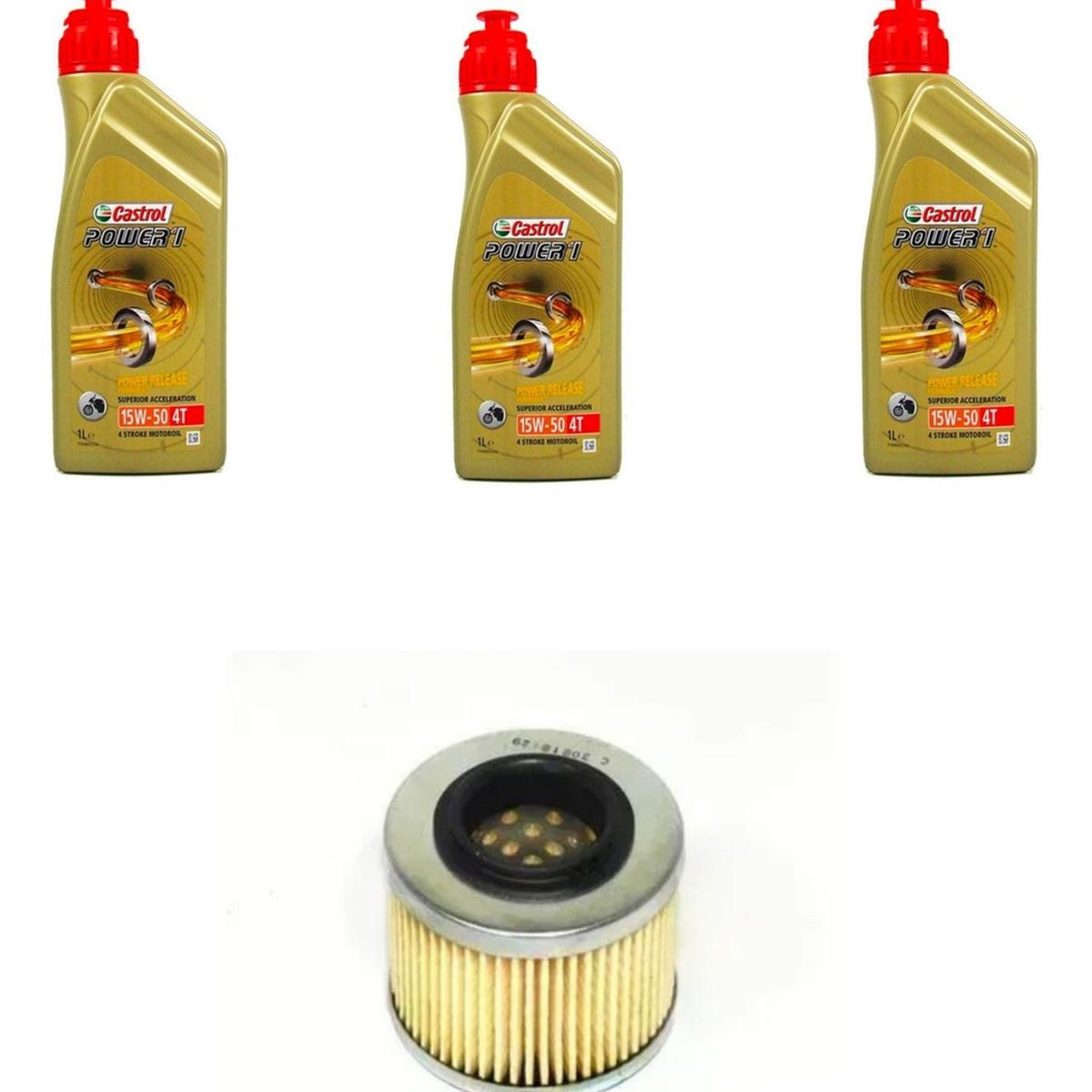 CASTROL - Kit Mantencion Moto Voge 650 Ds/dsx (3l Full Sint + Filtro)