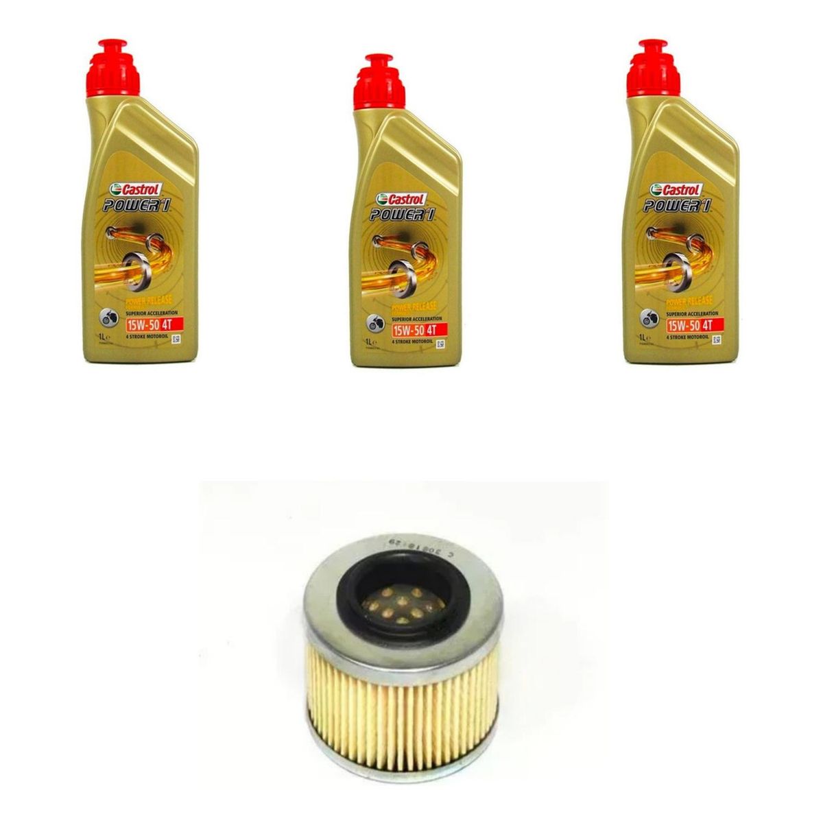 CASTROL - Kit Mantencion Moto Voge 650 Ds/dsx (3l Full Sint + Filtro)