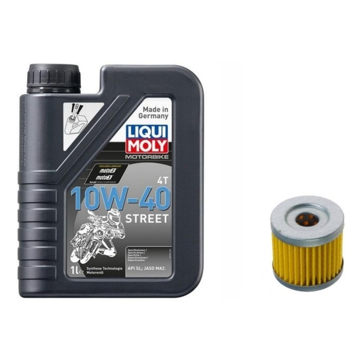 LIQUI MOLY - Kit Mantencion Moto Zontes G1 155 / 1l + Filtro Japones