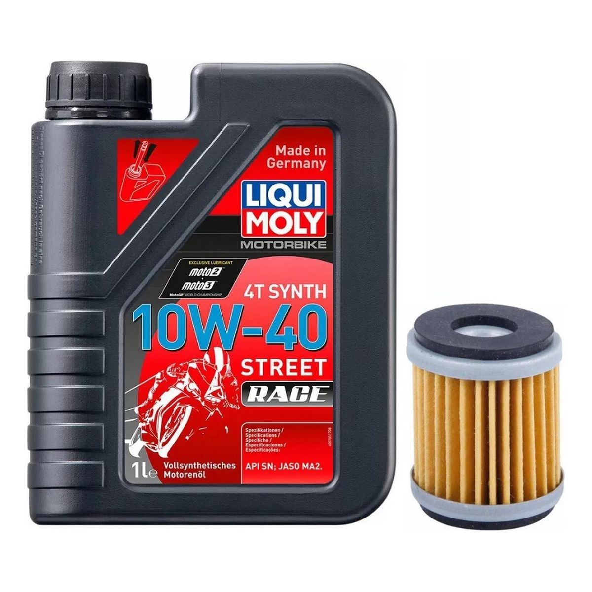 LIQUI MOLY - Kit Mantencion Para Moto Zontes G1 155 / Zt 200