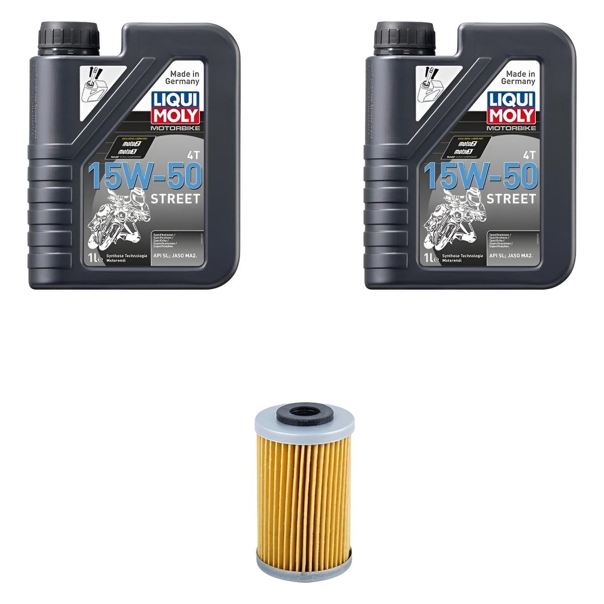 LIQUI MOLY - Kit Mantencion Para Moto Pulsar Rs 200 / N250 / Dominar 250