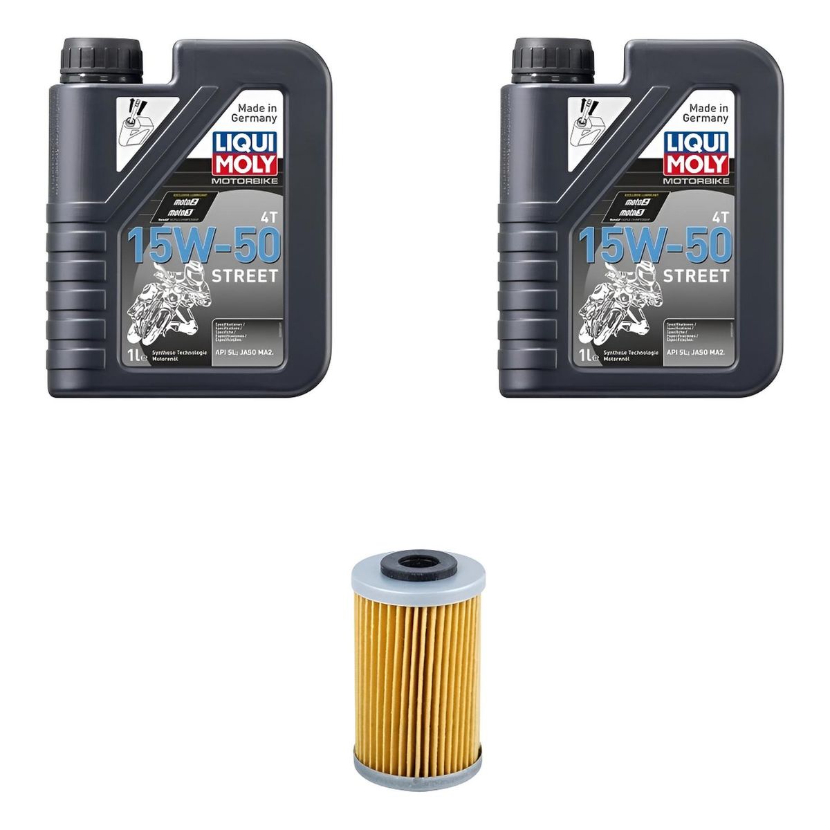 LIQUI MOLY - Kit Mantencion Para Moto Pulsar Rs 200 / N250 / Dominar 250
