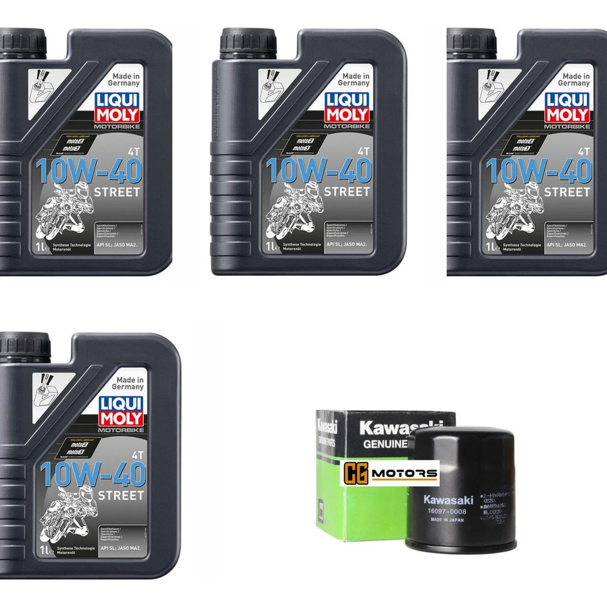 LIQUI MOLY - Kit Mantencion Kawasaki Vulcan 900 / 4l + Filtro Original