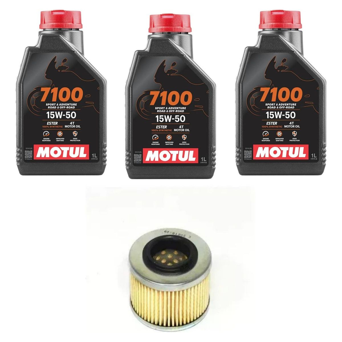 MOTUL - Kit Mantencion Moto Voge 650 Ds/dsx (3l Full Sint + Filtro)