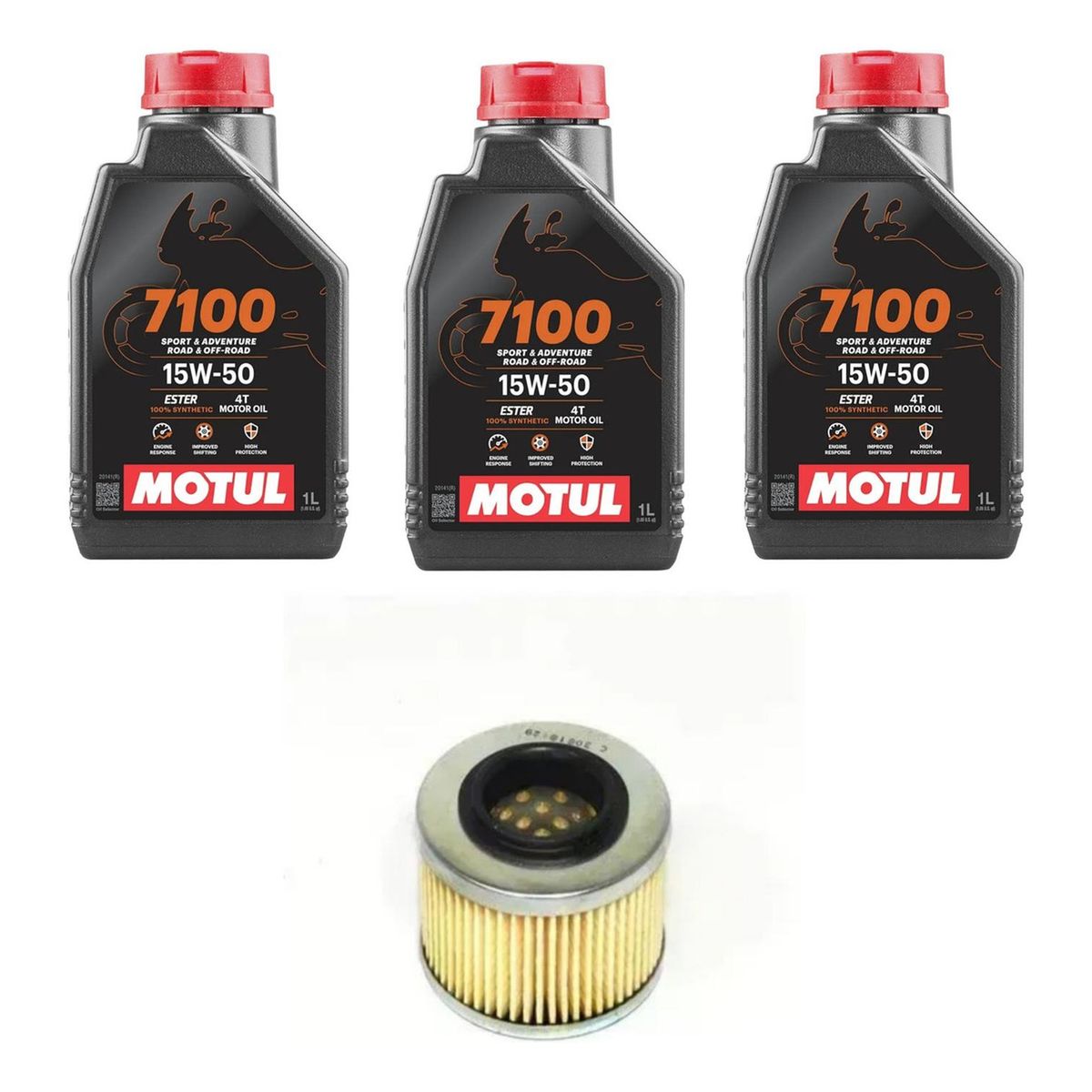 MOTUL - Kit Mantencion Moto Voge 650 Ds/dsx (3l Full Sint + Filtro)