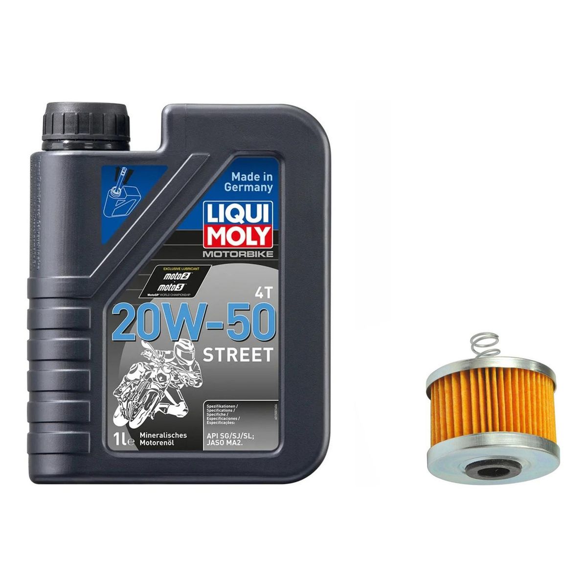 LIQUI MOLY - Kit Mantencion Para Moto Yamaha Fz 16 Carburada Liquimoly