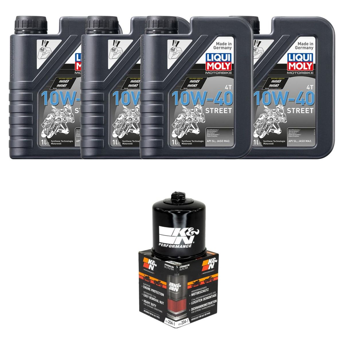 LIQUI MOLY - Kit Mantencion Africa Twin Crf 1100-1000l / 4l + Filtro K&n