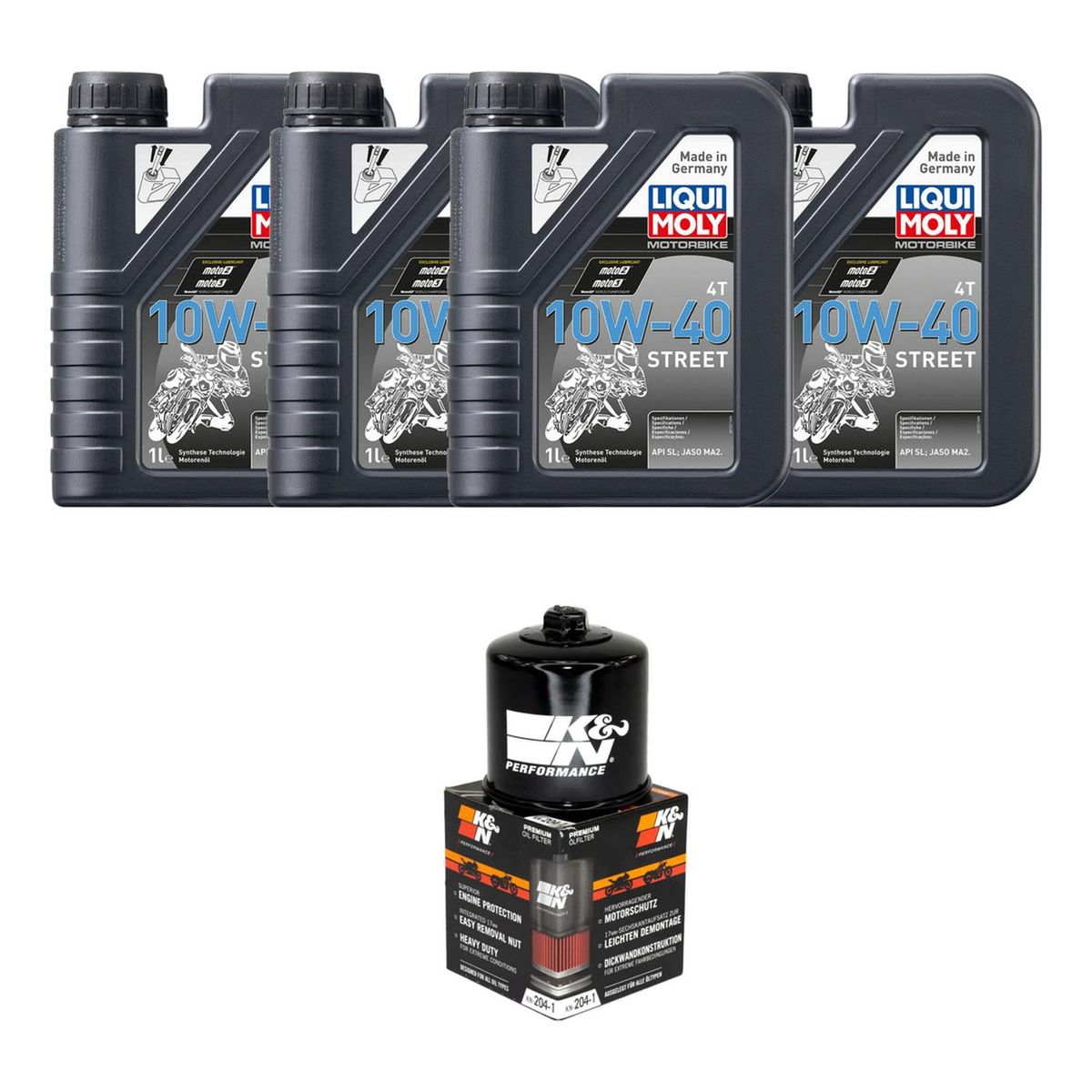 LIQUI MOLY - Kit Mantencion Africa Twin Crf 1100-1000l / 4l + Filtro K&n