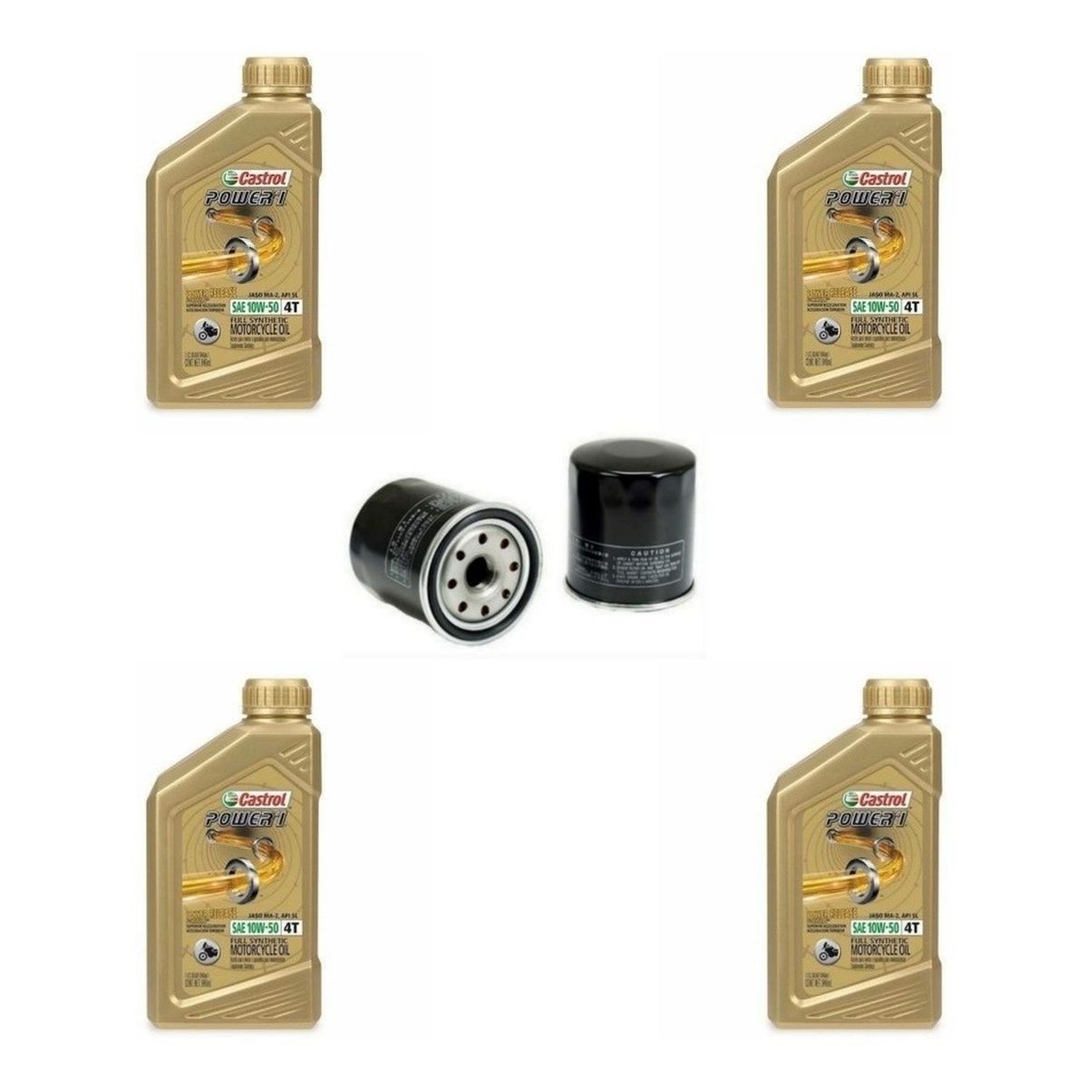 CASTROL - Kit Mantencion Moto Yamaha Tdm 900 (4L + Filtro)