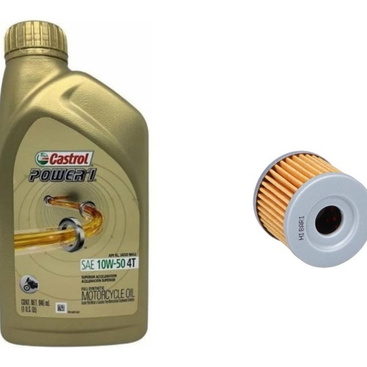 CASTROL - Kit Mantencion Suzuki Gsxr 150 - Gsxs 150 / 10w 40f + Filtro