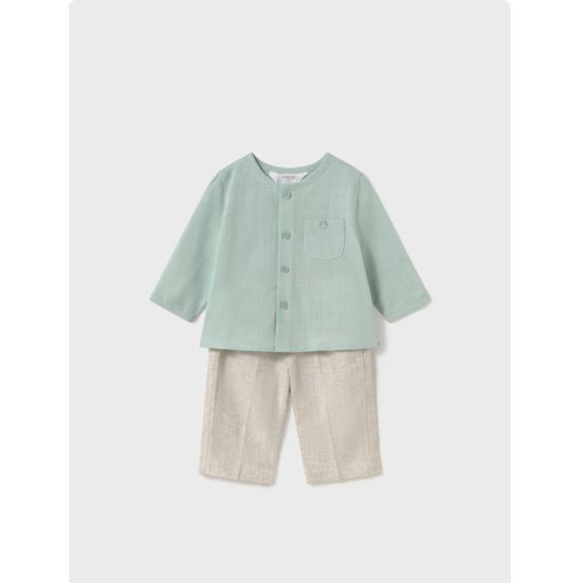 MAYORAL - Conjunto camisa abotonada + pantalón largo