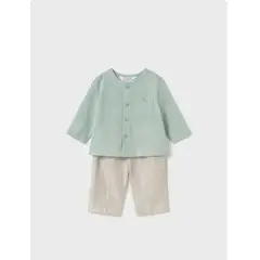 MAYORAL - Conjunto camisa abotonada + pantalón largo