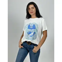 ENIGMATICA BOUTIQUE - Polera Algodón Osito Líneas