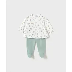 MAYORAL - Conjunto camiseta cruzada + pantalón con pie