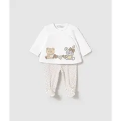 MAYORAL - Conjunto camiseta cruzada + pantalón con pie