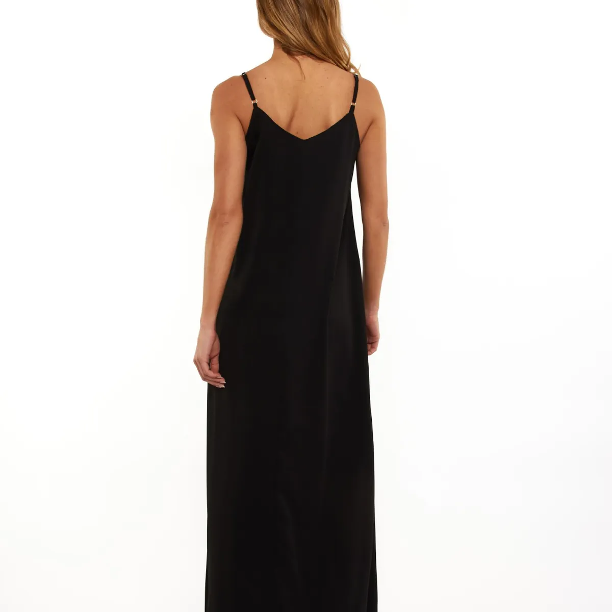 GUINDA - Maxi Vestido Holgado con tirantes Fira Guinda