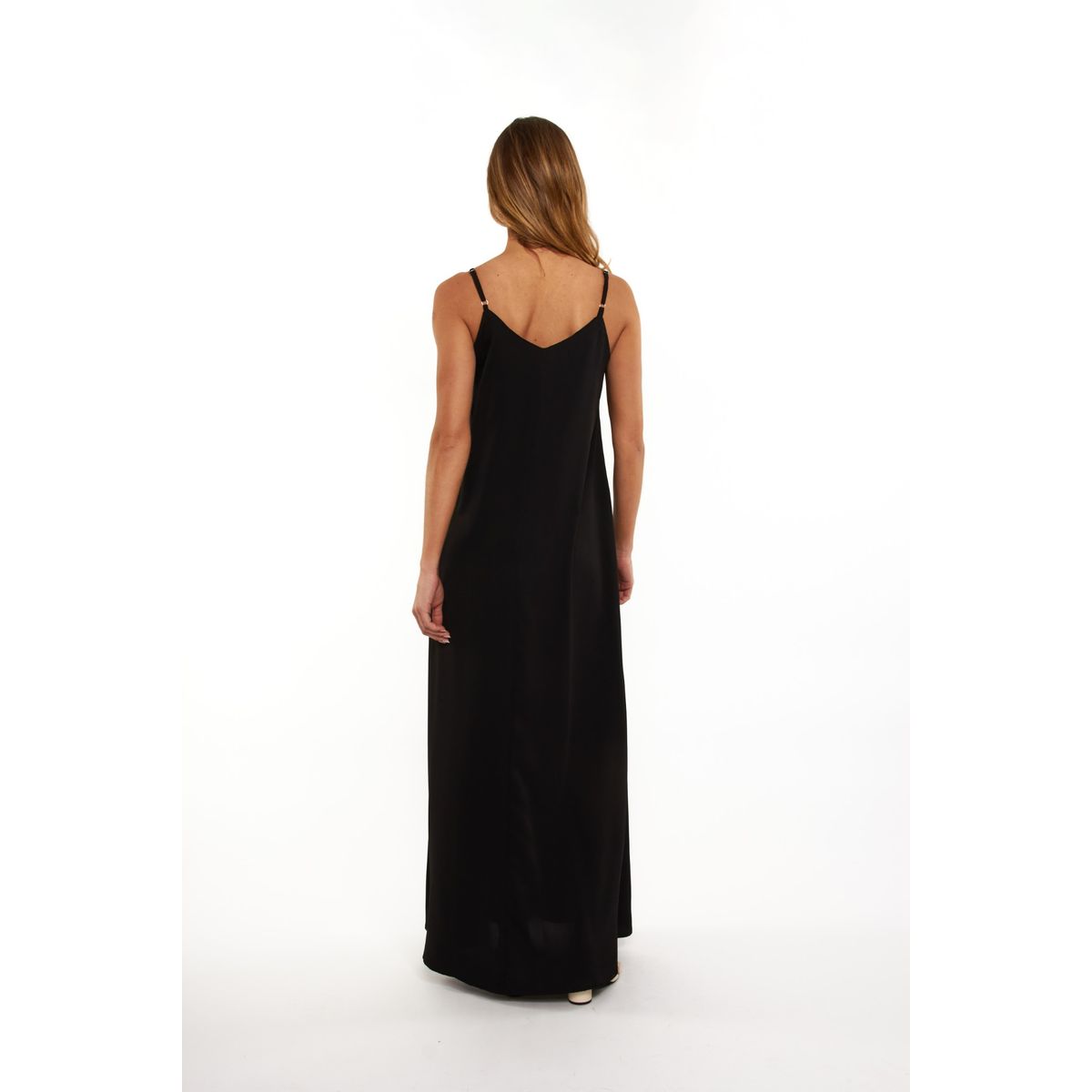 GUINDA - Maxi Vestido Holgado con tirantes Fira Guinda