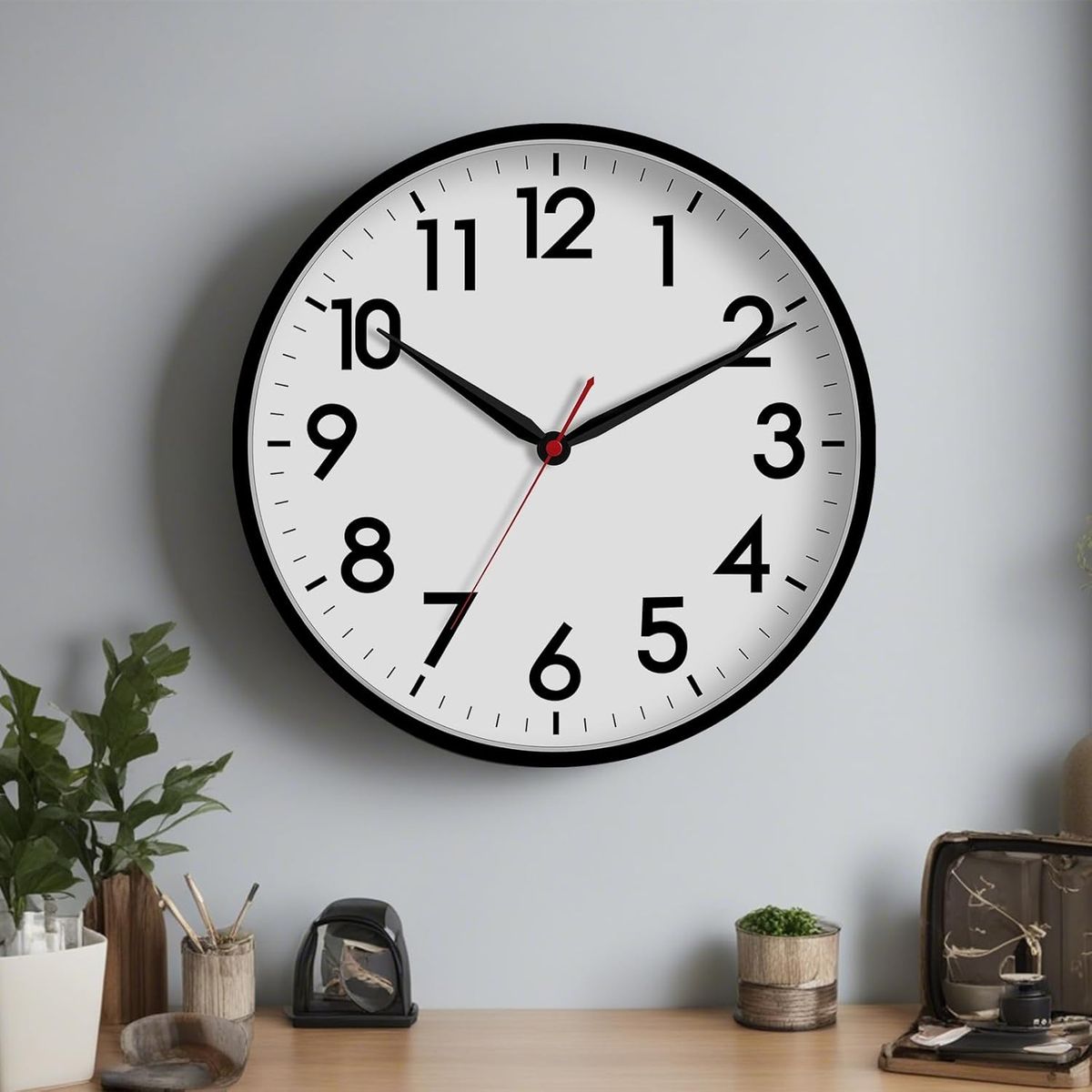 RAGNAR - Reloj De Pared Mural Decorativo Color Con Fondo Blanco